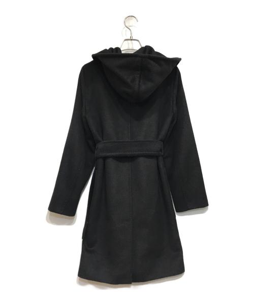 MaxMara（マックスマーラ）MaxMara (マックスマーラ) RIALTO キャメル ベルト付 コート ブラック サイズ:J36の古着・服飾アイテム