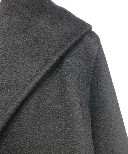 MaxMara（マックスマーラ）MaxMara (マックスマーラ) RIALTO キャメル ベルト付 コート ブラック サイズ:J36の古着・服飾アイテム