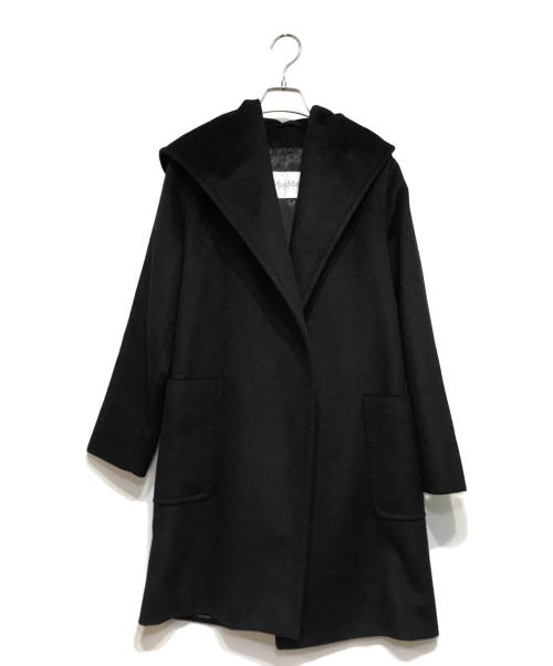 MaxMara（マックスマーラ）MaxMara (マックスマーラ) RIALTO キャメル ベルト付 コート ブラック サイズ:J36の古着・服飾アイテム