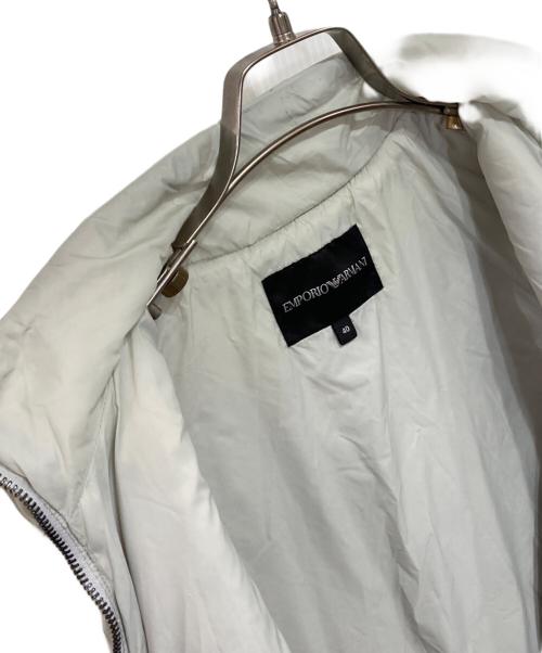 EMPORIO ARMANI（エンポリオアルマーニ）EMPORIO ARMANI (エンポリオアルマーニ) ライナー付ウールコート ベージュ サイズ:40の古着・服飾アイテム