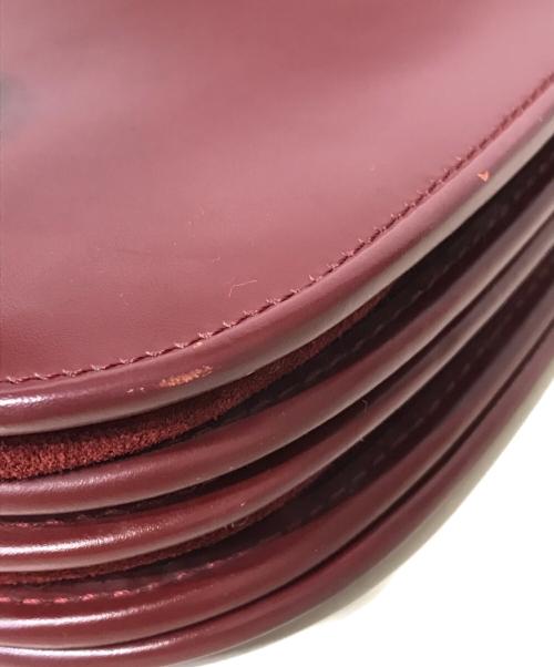 Cartier（カルティエ）Cartier (カルティエ) マストラインショルダーバッグ ボルドーの古着・服飾アイテム
