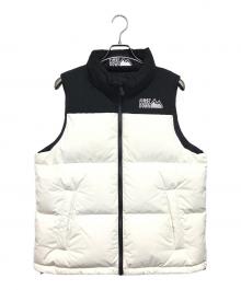 FIRST BLOW（ファーストブロウ）の古着「バブルダウンベスト マイクロフト」｜ホワイト×ブラック