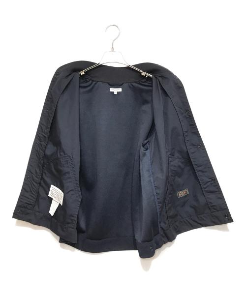 Engineered Garments（エンジニアドガーメンツ）Engineered Garments (エンジニアド ガーメンツ) BEAMS PLUS (ビームスプラス) 別注ポプリン×メッシュ素材 半袖スタジャン ネイビー サイズ:XLの古着・服飾アイテム