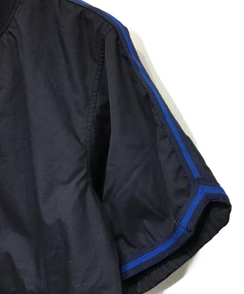 Engineered Garments（エンジニアドガーメンツ）Engineered Garments (エンジニアド ガーメンツ) BEAMS PLUS (ビームスプラス) 別注ポプリン×メッシュ素材 半袖スタジャン ネイビー サイズ:XLの古着・服飾アイテム