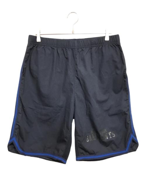 Engineered Garments（エンジニアドガーメンツ）Engineered Garments (エンジニアド ガーメンツ) BEAMS PLUS (ビームスプラス) 別注バスケットショーツ ネイビー サイズ:Lの古着・服飾アイテム