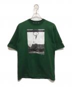 FATエフエーティー）の古着「フォトプリントＴシャツ」｜グリーン