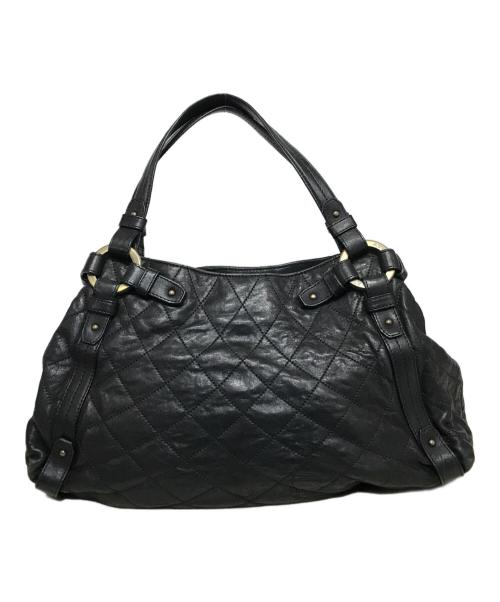 BALLY（バリー）BALLY (バリー) レザーフリンジトートバッグ ブラックの古着・服飾アイテム