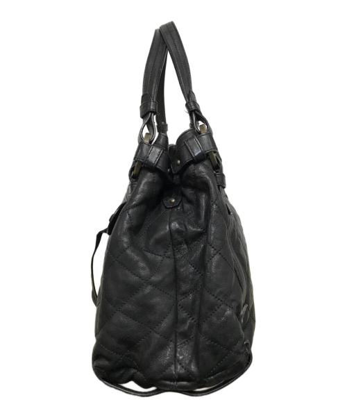 BALLY（バリー）BALLY (バリー) レザーフリンジトートバッグ ブラックの古着・服飾アイテム