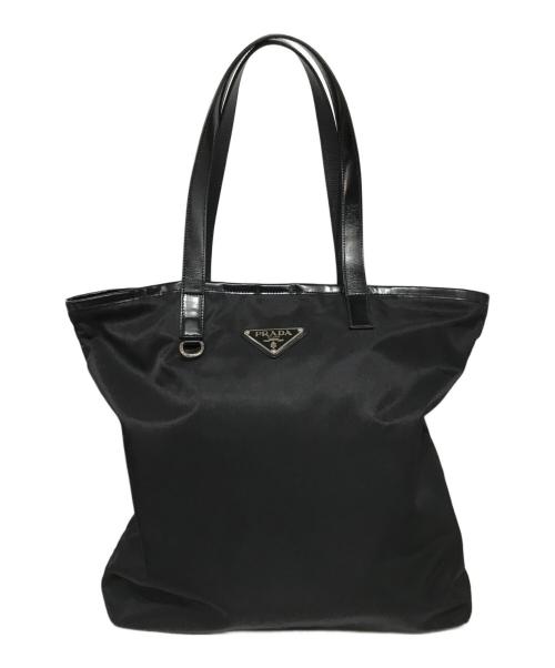 PRADA（プラダ）PRADA (プラダ) ナイロントートバッグ ブラックの古着・服飾アイテム