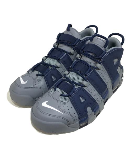 NIKE（ナイキ）NIKE (ナイキ) AIR MORE UPTEMPO 96 ローカットスニーカー グレー×ネイビー サイズ:29.5cmの古着・服飾アイテム