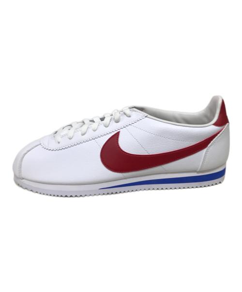 NIKE（ナイキ）NIKE (ナイキ) CLASSIC CORTEZ LEATHER ローカットスニーカー ホワイト×レッド サイズ:30㎝の古着・服飾アイテム