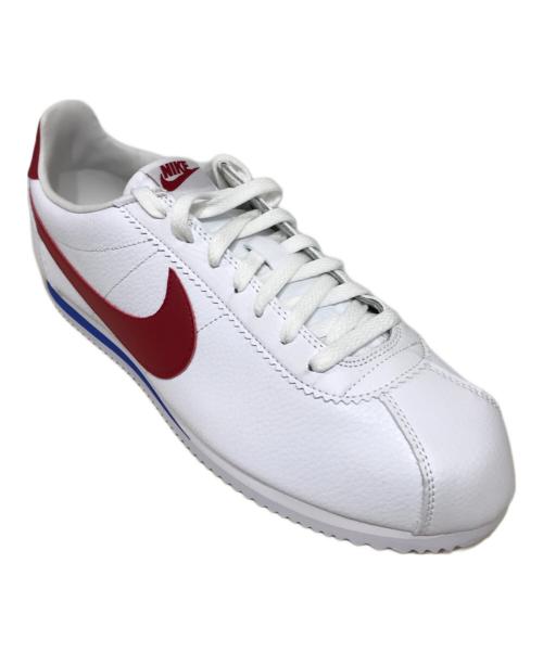 NIKE（ナイキ）NIKE (ナイキ) CLASSIC CORTEZ LEATHER ローカットスニーカー ホワイト×レッド サイズ:30㎝の古着・服飾アイテム