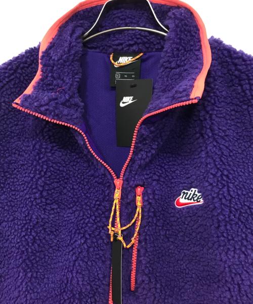 NIKE（ナイキ）NIKE (ナイキ) フリースベスト パープル×オレンジ サイズ:XLの古着・服飾アイテム