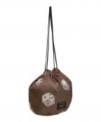 PORTER×NEXUSVIIポーター×ネクサスセブン）の古着「PERSONAL EFFECTS BAG」｜ブラウン