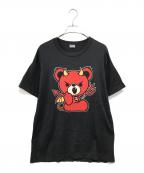 Hysteric Glamourヒステリックグラマー）の古着「DEVIL BEAR オーバーサイズTシャツ」｜ブラック