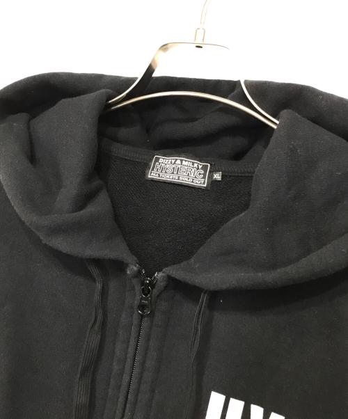 Hysteric Glamour（ヒステリックグラマー）Hysteric Glamour (ヒステリックグラマー) HG CIRCLE HEAD パーカー ブラック サイズ:XLの古着・服飾アイテム