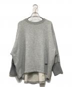 BEARDSLEYビアズリー）の古着「BA刺繍入りドルマントレーナー」｜グレー
