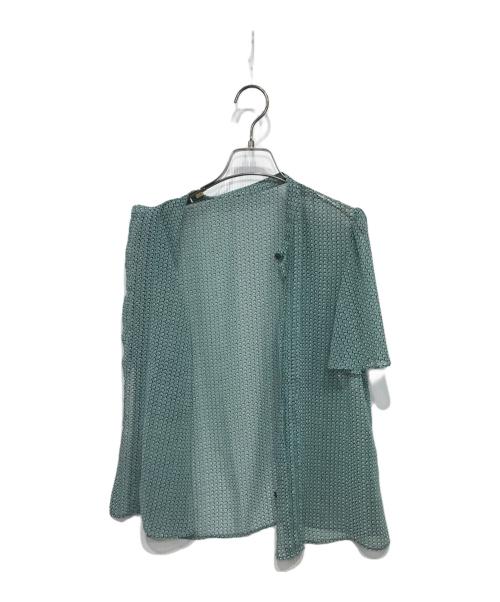 ANAYI（アナイ）ANAYI (アナイ) 総柄ボウタイシャツ ブルー サイズ:38の古着・服飾アイテム