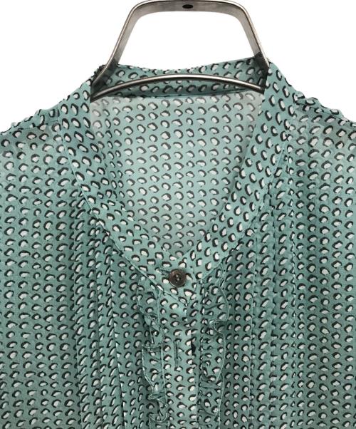 ANAYI（アナイ）ANAYI (アナイ) 総柄ボウタイシャツ ブルー サイズ:38の古着・服飾アイテム