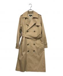 A.P.C.（アーペーセー）の古着「コットン ダブルトレンチコート」｜ベージュ