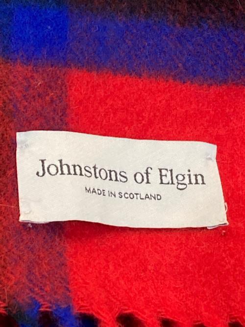 JOHNSTONS OF ELGIN（ジョンストンズオブエルガン）JOHNSTONS OF ELGIN (ジョンストンズオブエルガン) チェックストール レッド サイズ:記載なしの古着・服飾アイテム