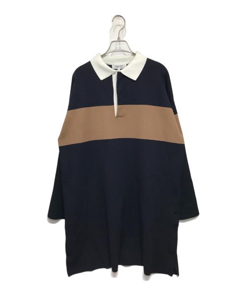 ARPEGE STORY（アルページュストーリー）ARPEGE STORY (アルページュストーリー) ラガーニットワンピース ブラック×ブラウン サイズ:2の古着・服飾アイテム