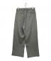 cornier (コルニエ) Super130's WORSTED WOOL 2-TUCK WIDE PANTS スラックス グレー サイズ:M：8000円
