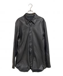 No,No,Yes! The Leather Tailor TOKYO（ノーノ―イェス）の古着「Leather Spiral Shirt  ザーシャツ」｜ブラック