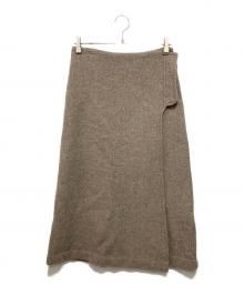 SEEALL（シーオール）の古着「ラップスカート」｜ベージュ