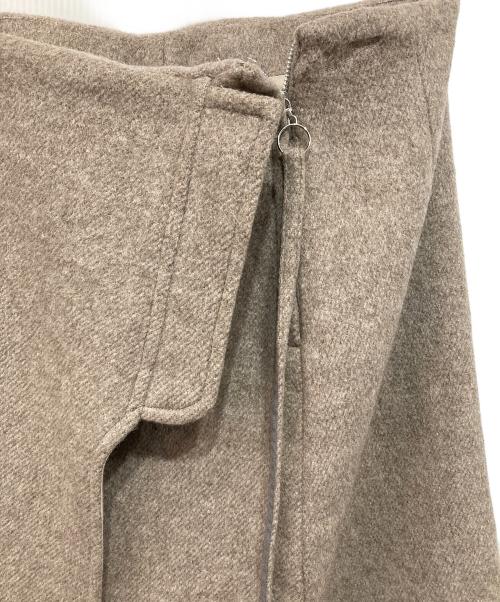 SEEALL（シーオール）SEEALL (シーオール) ラップスカート ベージュ サイズ:38の古着・服飾アイテム