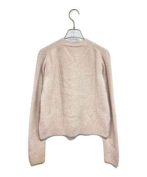 THIRD MAGAZINE（サードマガジン）THIRD MAGAZINE (サードマガジン) 22AW  リブ編みショートカーディガン ピンク サイズ:9の古着・服飾アイテム