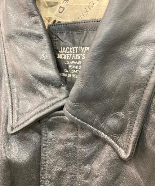 US ARMY Air Force（ユーエス アーミー エアフォース）US ARMY AIR FORCE (ユーエス アーミー エアフォース) TYPE A-2 ヴィンテージ フライトジャケット ブラック サイズ:2Xの古着・服飾アイテム