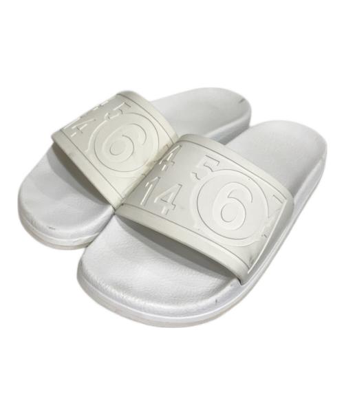 MM6 Maison Margiela（エムエムシックスメゾンマルジェラ）MM6 Maison Margiela (エムエムシックス メゾンマルジェラ) シャワーサンダル ホワイト サイズ:36の古着・服飾アイテム