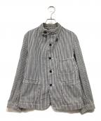 45Rフォーティファイブ・アール）の古着「ヒッコリー デニム カバーオール」｜ホワイト×ブルー