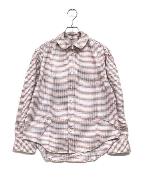 45R（フォーティファイブ・アール）45R (フォーティファイブ・アール) オックスフォードアニーシャツ ホワイト×レッド サイズ:3(・・・)の古着・服飾アイテム