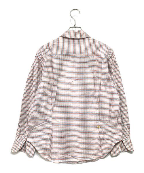 45R（フォーティファイブ・アール）45R (フォーティファイブ・アール) オックスフォードアニーシャツ ホワイト×レッド サイズ:3(・・・)の古着・服飾アイテム