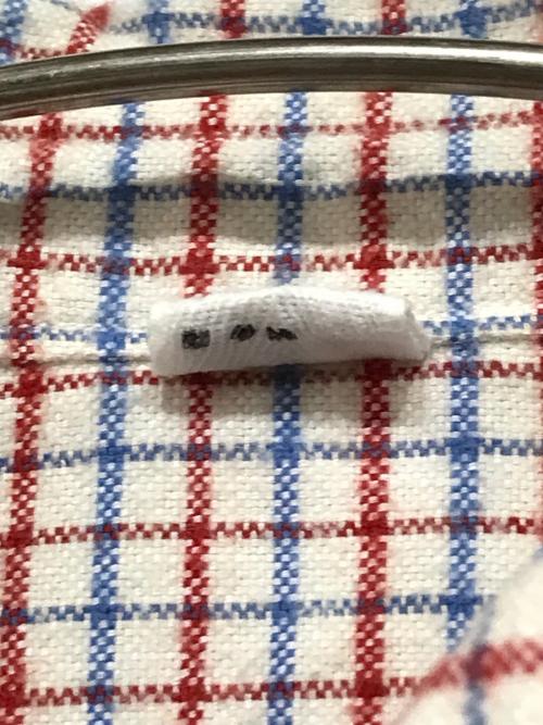 45R（フォーティファイブ・アール）45R (フォーティファイブ・アール) オックスフォードアニーシャツ ホワイト×レッド サイズ:3(・・・)の古着・服飾アイテム