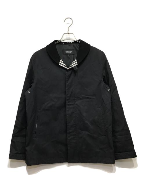BURBERRY BLACK LABEL（バーバリーブラックレーベル）BURBERRY BLACK LABEL (バーバリーブラックレーベル) ショートステンカラーコート ブラック サイズ:Lの古着・服飾アイテム