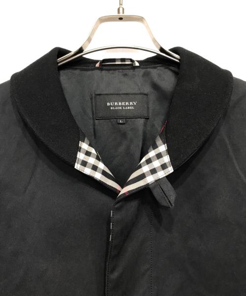 BURBERRY BLACK LABEL（バーバリーブラックレーベル）BURBERRY BLACK LABEL (バーバリーブラックレーベル) ショートステンカラーコート ブラック サイズ:Lの古着・服飾アイテム