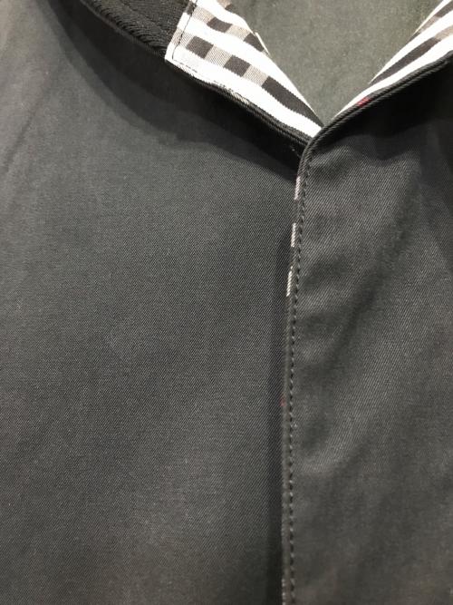 BURBERRY BLACK LABEL（バーバリーブラックレーベル）BURBERRY BLACK LABEL (バーバリーブラックレーベル) ショートステンカラーコート ブラック サイズ:Lの古着・服飾アイテム