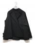 lelill（レリル）の古着「ショートトレンチコート」｜ブラック