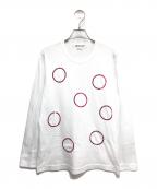 COMME des GARCONS COMME des GARCONSコムデギャルソン コムデギャルソン）の古着「スパンコール装飾長袖カットソー」｜ホワイト