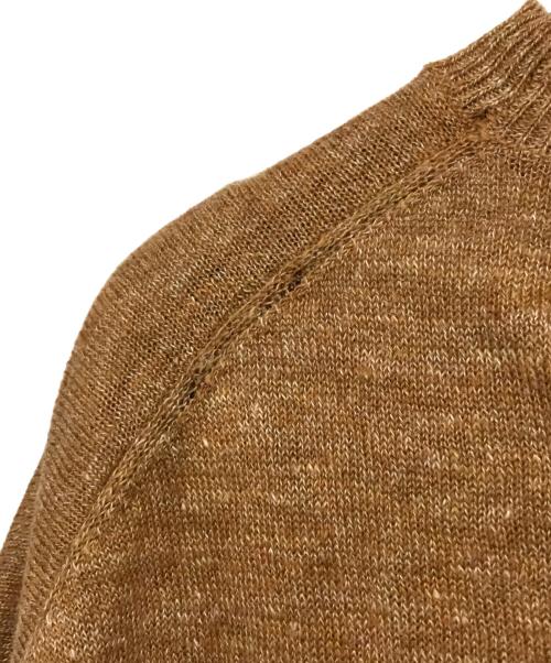 ARTS&SCIENCE（アーツアンドサイエンス）ARTS&SCIENCE (アーツアンドサイエンス) リネンコットンブレンドボートネックニット ブラウン サイズ:1の古着・服飾アイテム