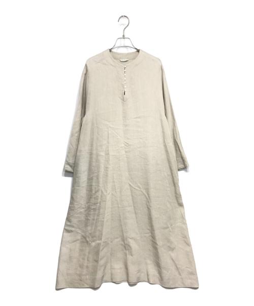 ARTS&SCIENCE（アーツアンドサイエンス）ARTS&SCIENCE (アーツアンドサイエンス) ネップ調リネンカシミヤブレンドワンピース アイボリー サイズ:1の古着・服飾アイテム