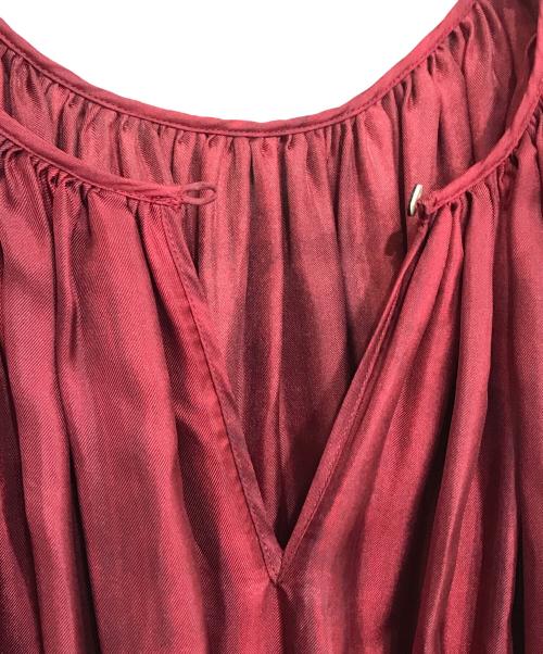 ASPESI（アスペジ）ASPESI (アスペジ) 総柄シルクドレス レッド×ブルー サイズ:Sの古着・服飾アイテム