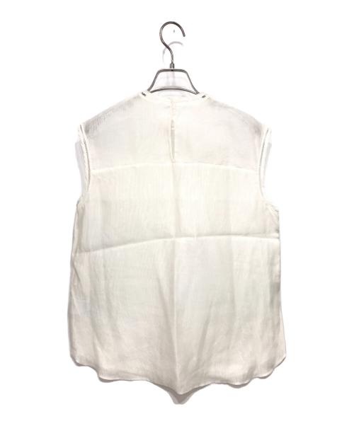 TOMORROW LAND（トゥモローランド）TOMORROW LAND (トゥモローランド) ノースリーブブラウス ホワイト サイズ:36の古着・服飾アイテム