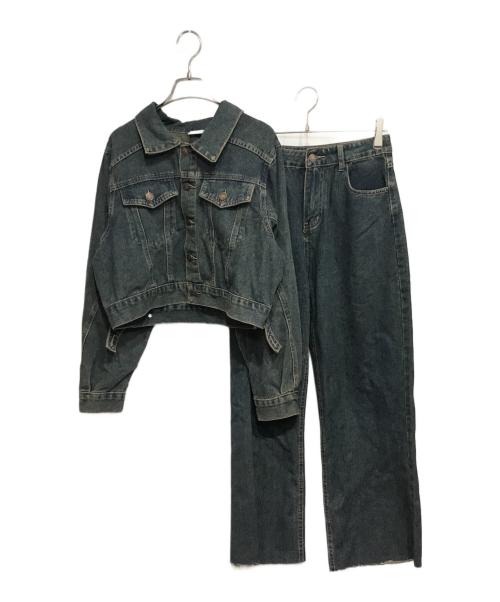 CRAMMY（クラミー）CRAMMY (クラミー) デニムセットアップ インディゴ サイズ:Lの古着・服飾アイテム