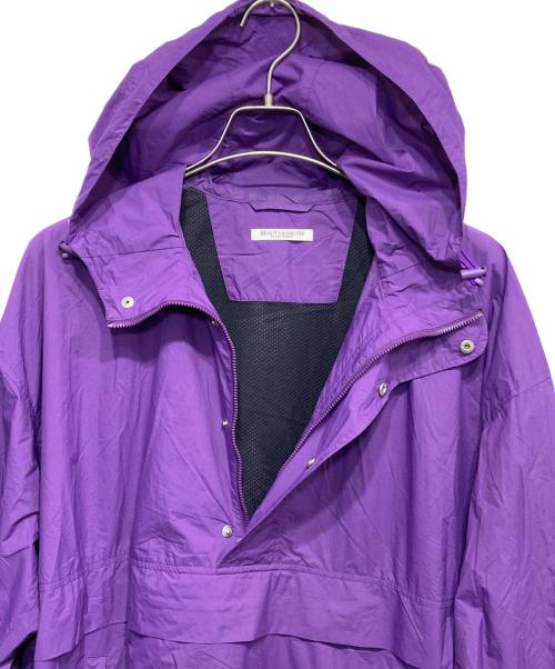 BEAUTY&YOUTH（ビューティーアンドユース）BEAUTY&YOUTH (ビューティーアンドユース) アノラックパーカー パープル サイズ:Freeの古着・服飾アイテム