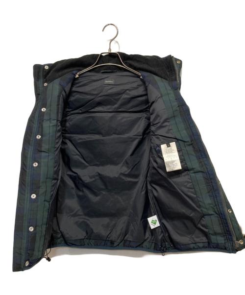 DIESEL（ディーゼル）DIESEL (ディーゼル) マルチポケットダウンベスト グリーン×ネイビー サイズ:Sの古着・服飾アイテム