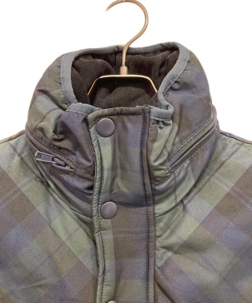 DIESEL（ディーゼル）DIESEL (ディーゼル) マルチポケットダウンベスト グリーン×ネイビー サイズ:Sの古着・服飾アイテム